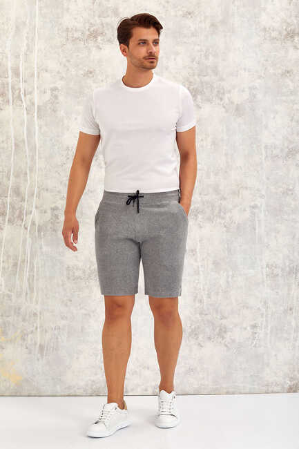 Gray Melange T-Shirt Gri Melanj