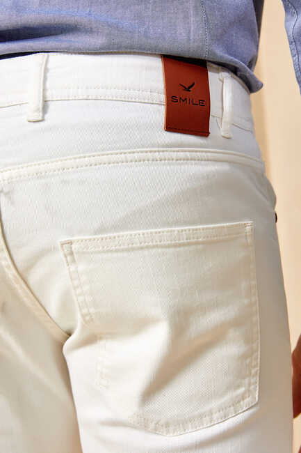 HAENA 5 POCKET PANTS - WHITE - Thumbnail