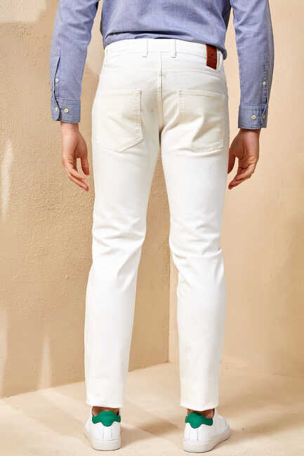 HAENA 5 POCKET PANTS - WHITE - Thumbnail