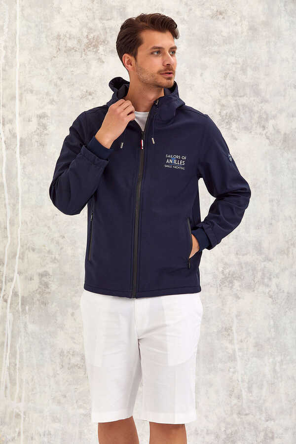 Lacivert Softshell Mont - 1