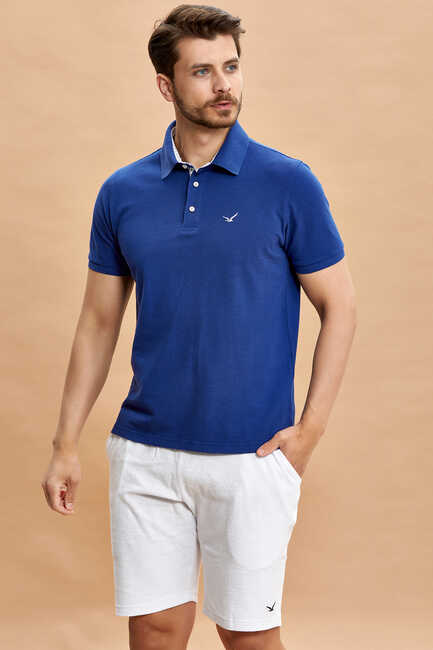Indigo 100% Cotton Polo T-shirt 