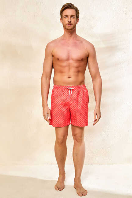 KAILU MAN SWIM SHORTS - CORAL - Thumbnail