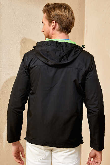 KAPOLEI WINDBREAKER BLACK - GREEN - Thumbnail