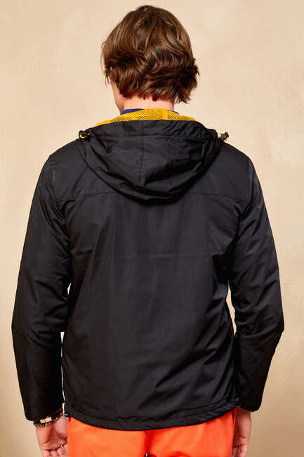 KAPOLEI WINDBREAKER BLACK - ORANGE - Thumbnail