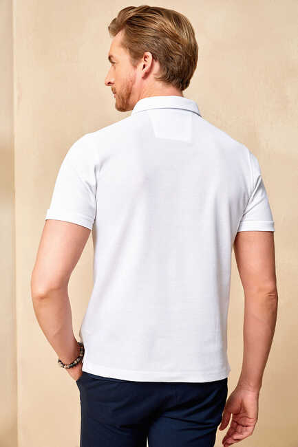 KEPHALONIA MAN POLO T- SHIRT - WHITE - Thumbnail