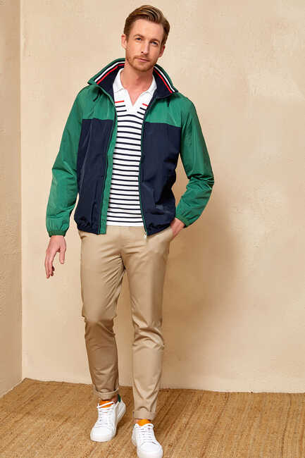 LAURI MARINE JACKET GREEN - NAVY - Thumbnail