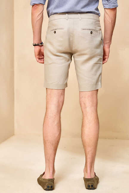 LINERO JOGGER BERMUDA - BEIGE - Thumbnail