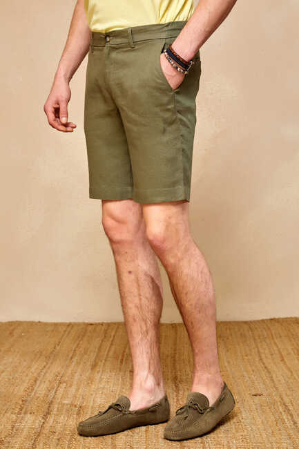 LINERO JOGGER BERMUDA - KHAKI - Thumbnail