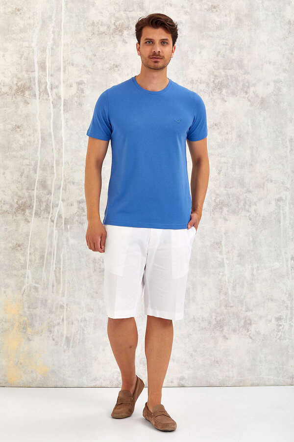 Logolu Bisiklet Yaka Tişört