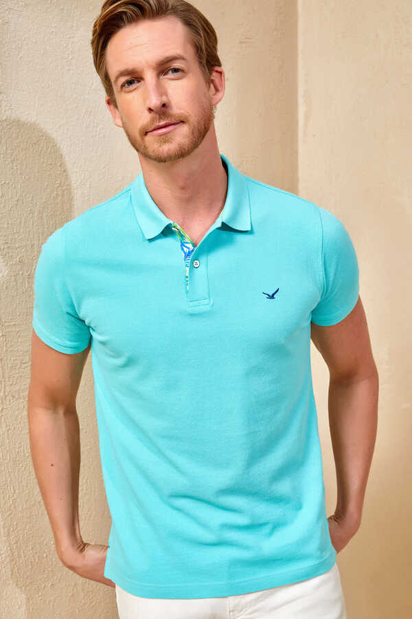 MARTEN BIG SIZE MINT MAN POLO T-SHIRT - 1