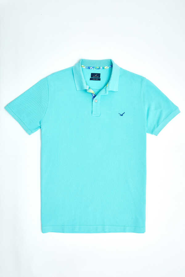 Mint Büyük Beden Polo Tişört - 5