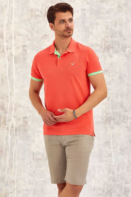 Coral Polo T-Shirt Coral