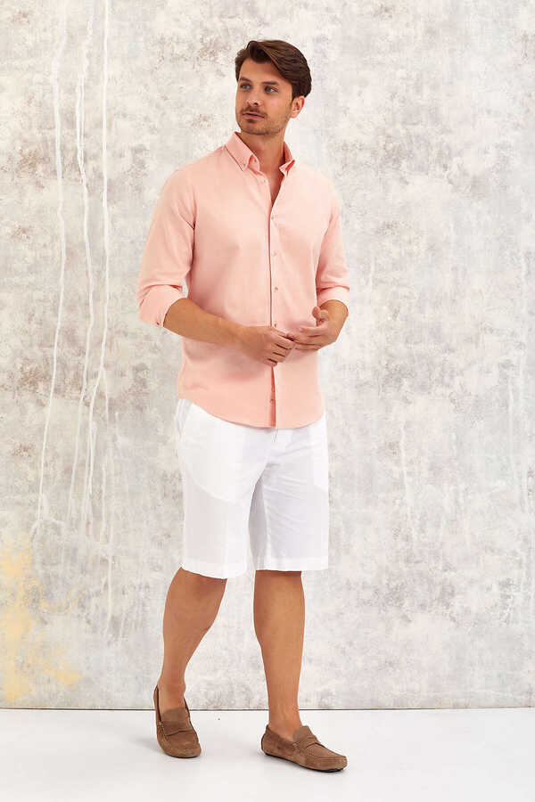 Somon %100 Pamuk Gömlek