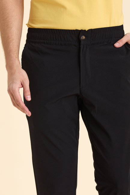Black Casual Trousers Black