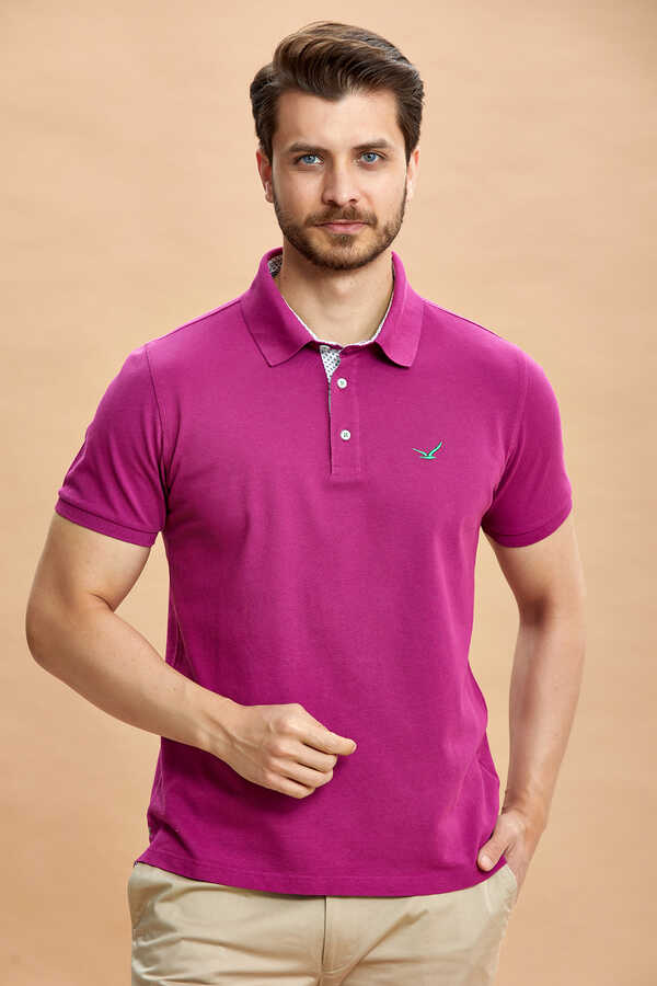 Purple 100% Cotton Polo T-shirt