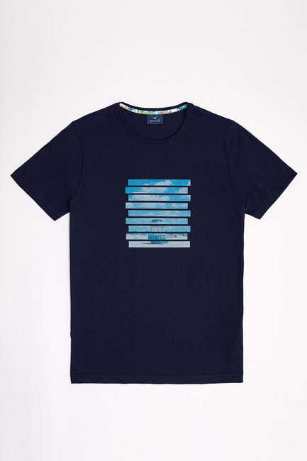 SMILE - MORNE MAN T- SHIRT - NAVY (1)