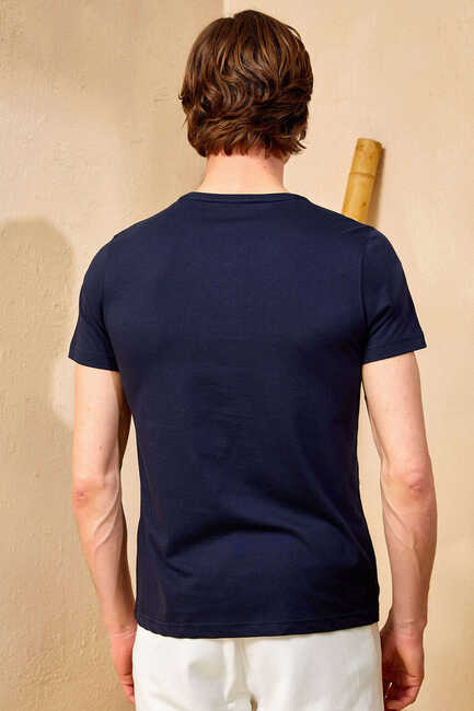 MORNE MAN T- SHIRT - NAVY - Thumbnail