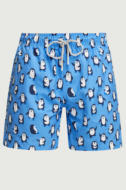 PENGUI MAN SWIM SHORTS - BLUE - SMILE