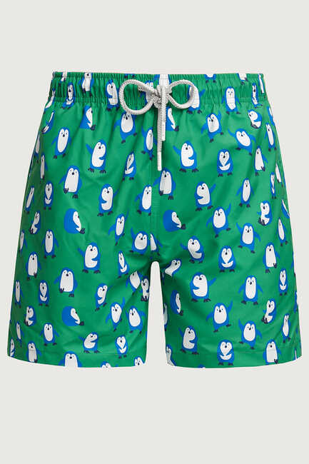 PENGUI MAN SWIM SHORTS - GREEN - SMILE