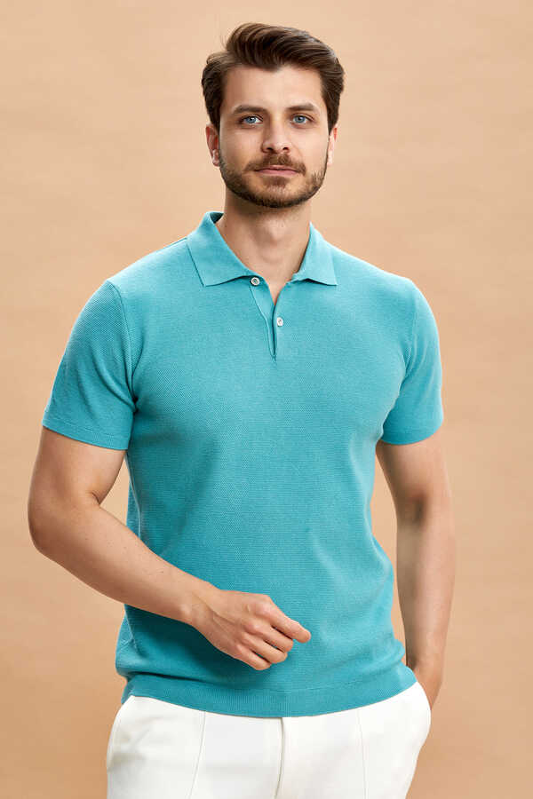 Dark Mint 100% Cotton Polo Shirt