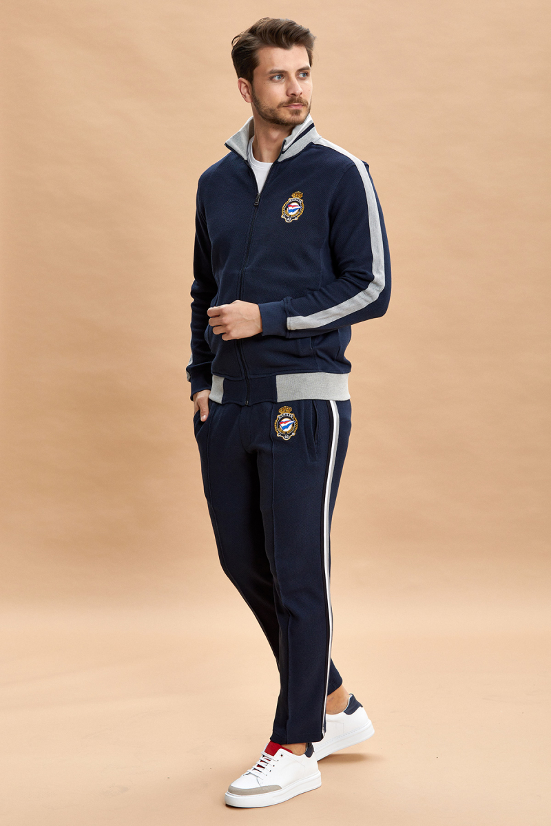 Lacivert %100 Pamuk Sweat Pantolon