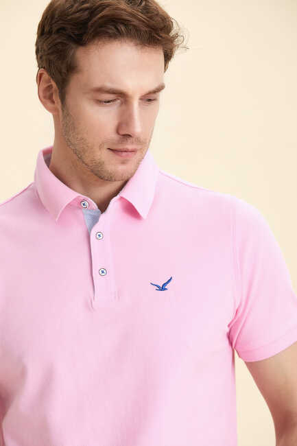 Pink Logo Polo T-Shirt Pink
