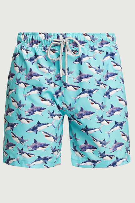 SMILE - SHARK BAY MAN SWIM SHORTS - MINT