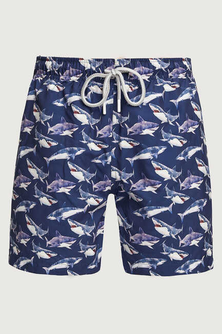 SMILE - SHARK BAY MAN SWIM SHORTS - NAVY