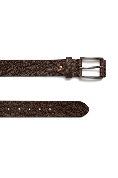 SMILE - SILVER FLOTER MAN BELT - BROWN