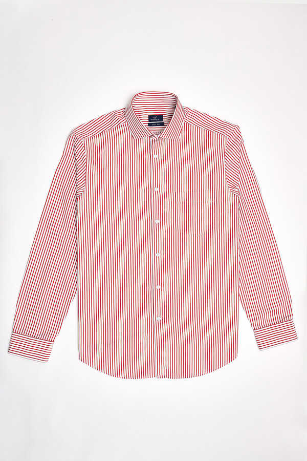 SMILE - FLAMANDS STRIPED SHIRT - RED (1)