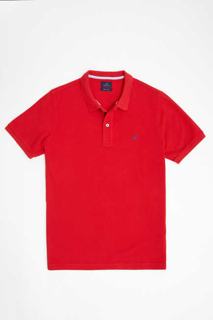 SMILE - CAYMAN BIG SIZE RED MAN POLO T-SHIRT (1)