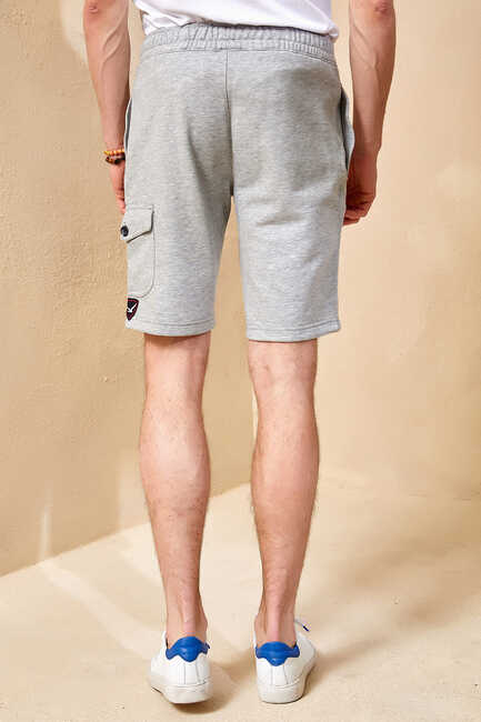 STONE SWEAT SHORTS - GREY MELANGE - Thumbnail