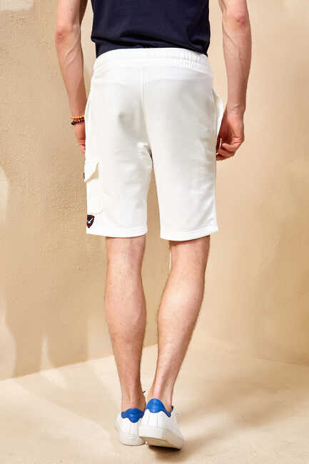 STONE SWEAT SHORTS - OFF WHITE - Thumbnail