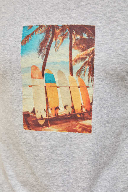 SURFY MAN T- SHIRT - GREY MELANGE - Thumbnail