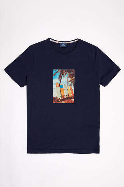 SMILE - SURFY MAN T- SHIRT - NAVY (1)