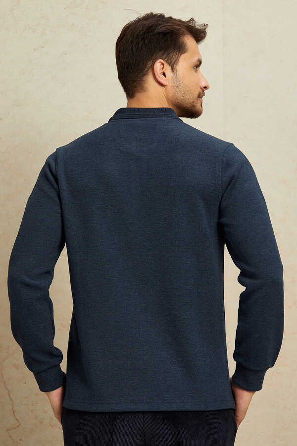 İndigo Polo Sweatshirt - 7