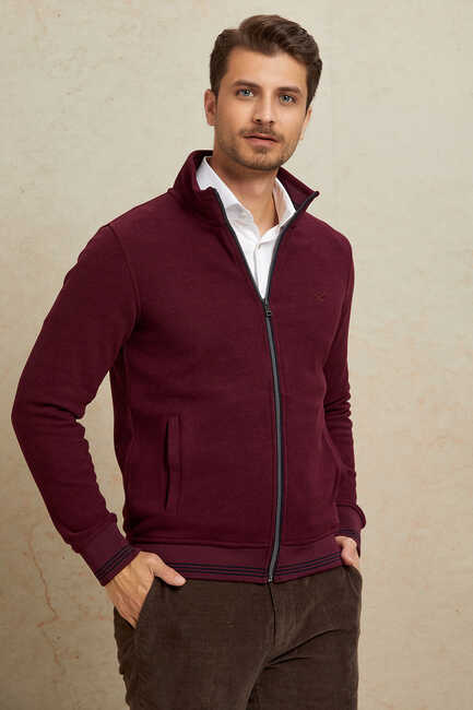 Bordo Sweat Ceket - SMILE (1)