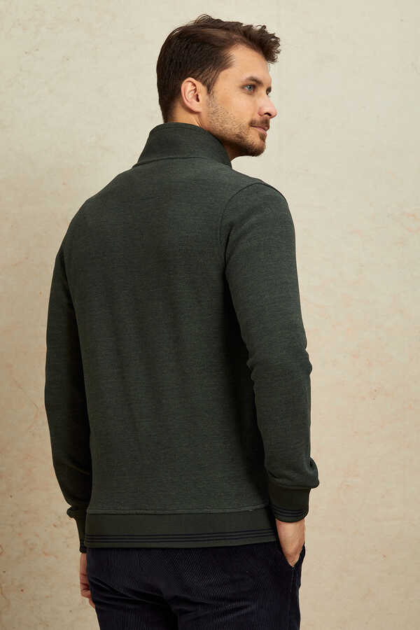 Haki Sweat Ceket - 7