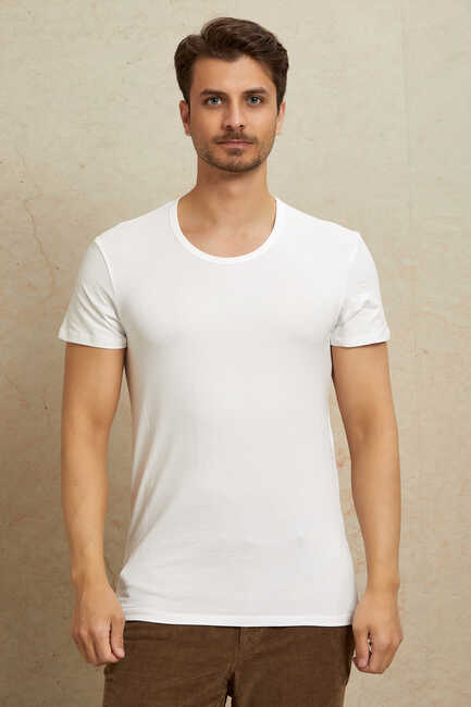 White Cotton Undershirt 