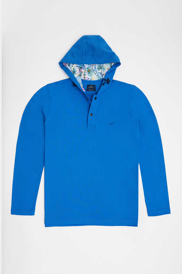 Saks Kapüşonlu Hoody - 2