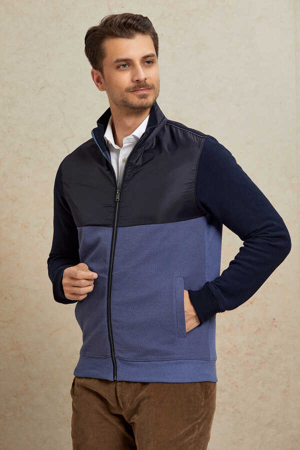 Mavi %100 Pamuk Sweatshirt