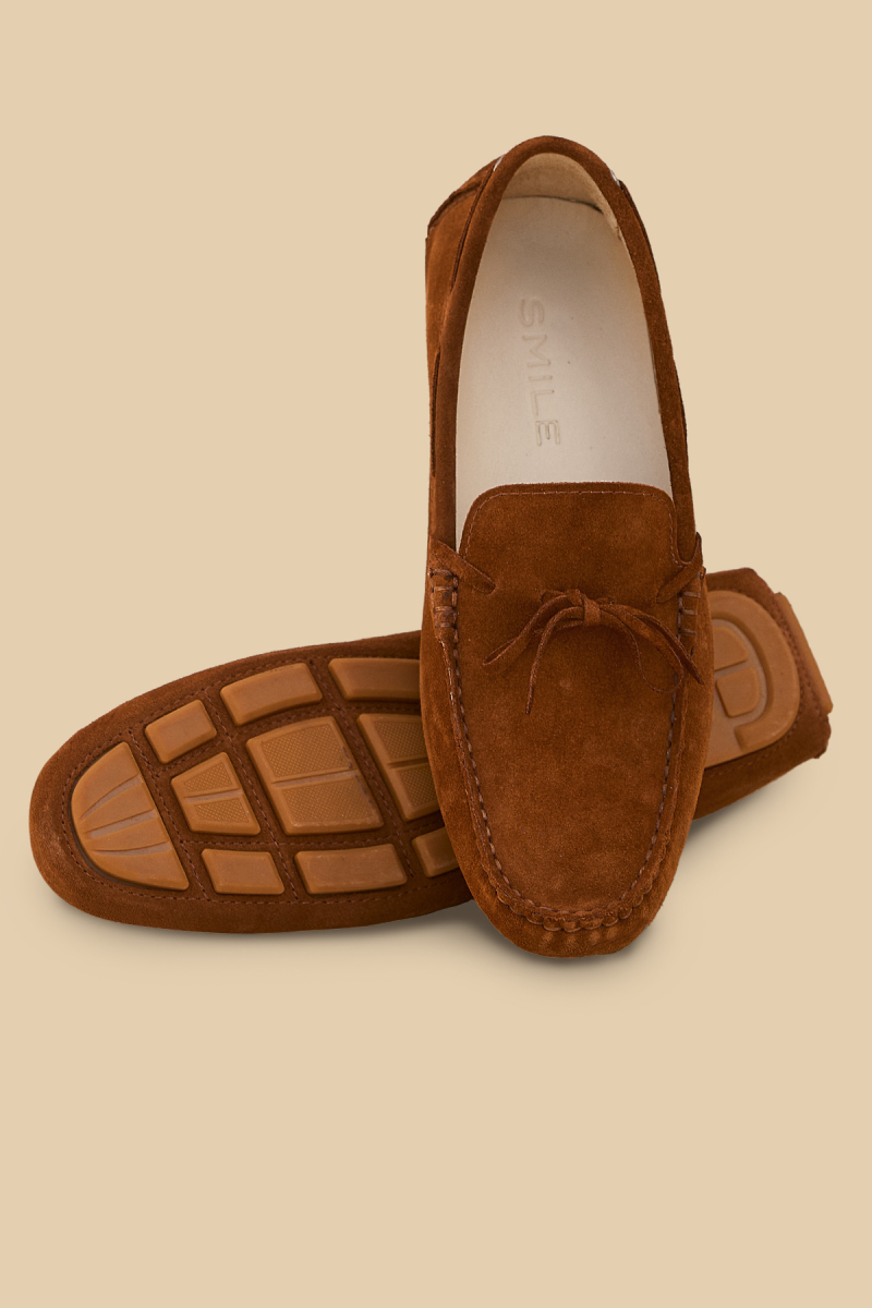 Tütün %100 Deri Loafer Ayakkabı