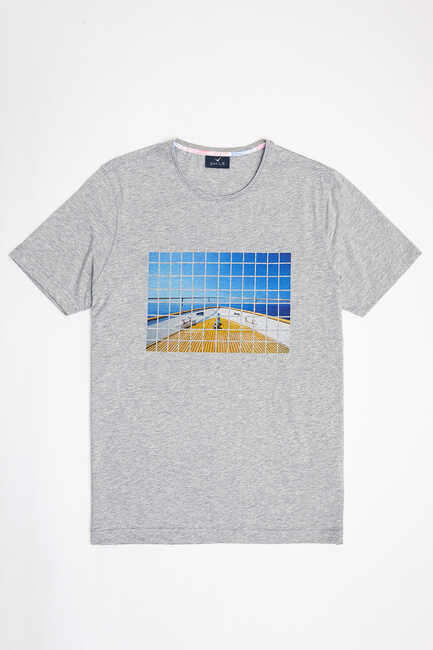 TORTOLA MAN T- SHIRT - GREY MELANGE - Thumbnail