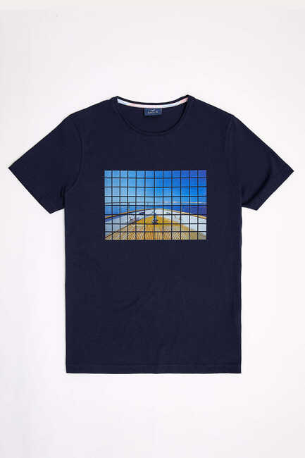 SMILE - TORTOLA MAN T- SHIRT - NAVY (1)