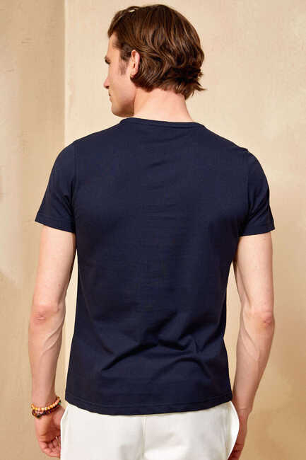 TORTOLA MAN T- SHIRT - NAVY - Thumbnail