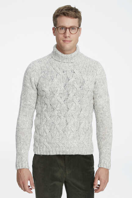 SMILE - JAQUARD ROLL NECK PULLOVER (1)