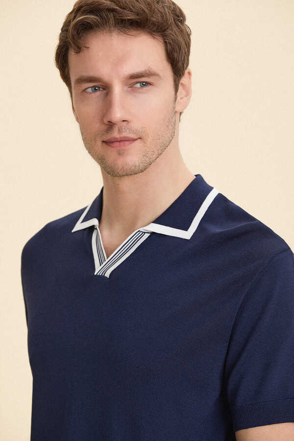 Navy Blue Polo Jersey
