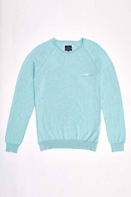 VINCENT ROUND NECK KNITWEAR - MINT - SMILE (1)