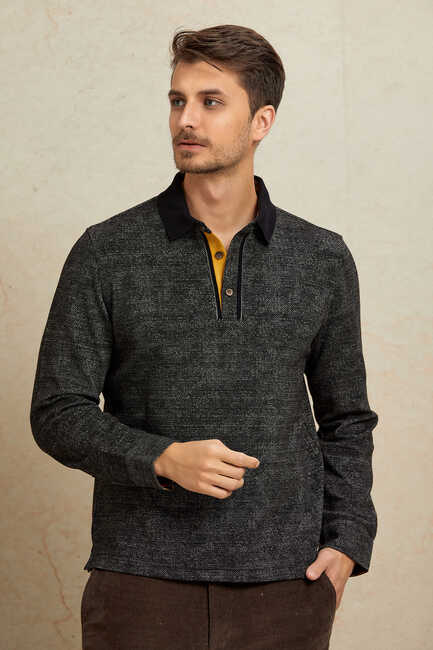 Black Polo Sweatshirt