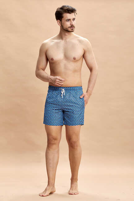 Navy Blue Swim Shorts Lacivert